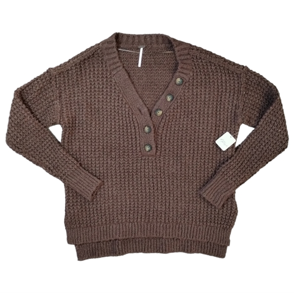 Free People Sweaters Free People Whistle Thermal Henley Sweater